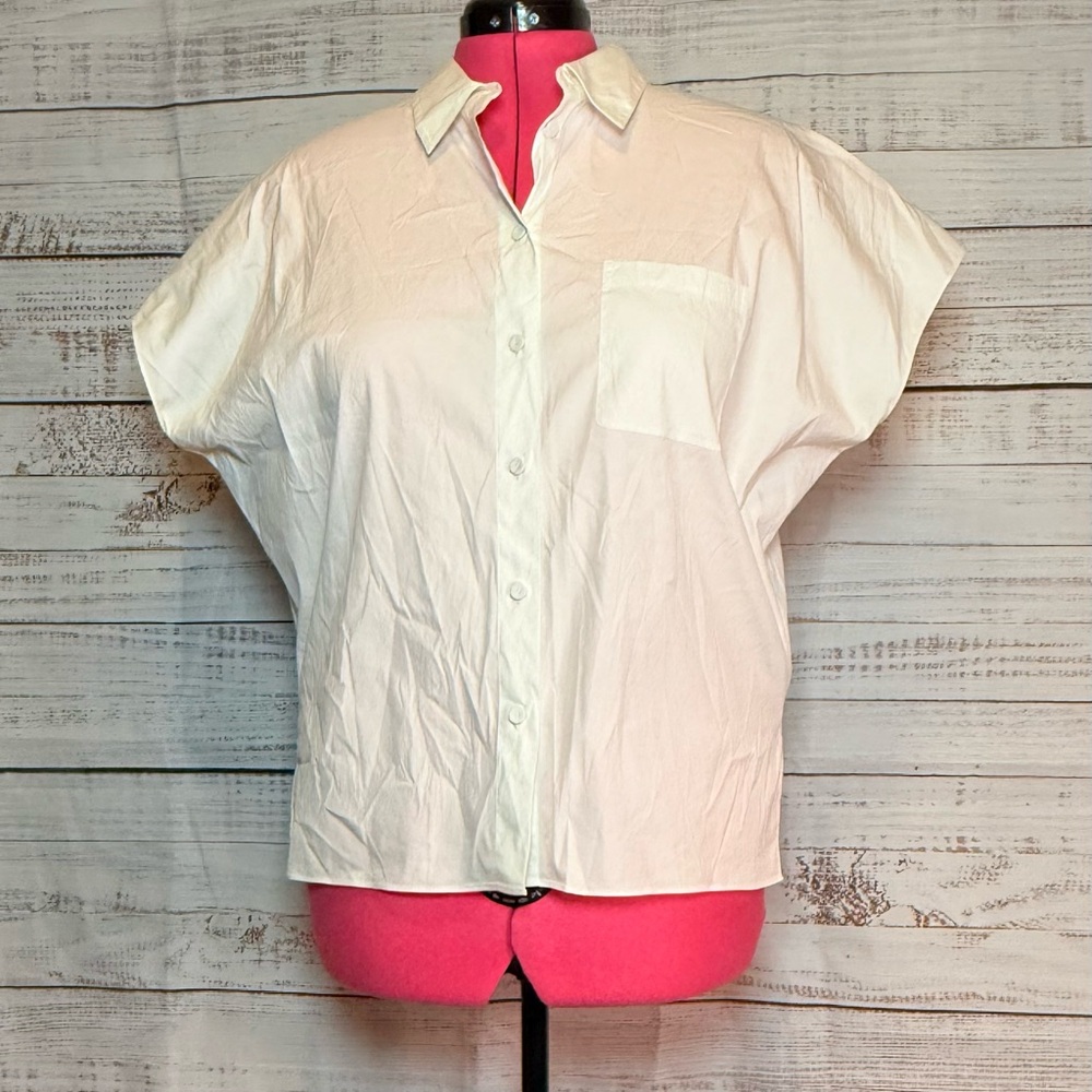 Theory Off-White Women's Button-Down Shirt
